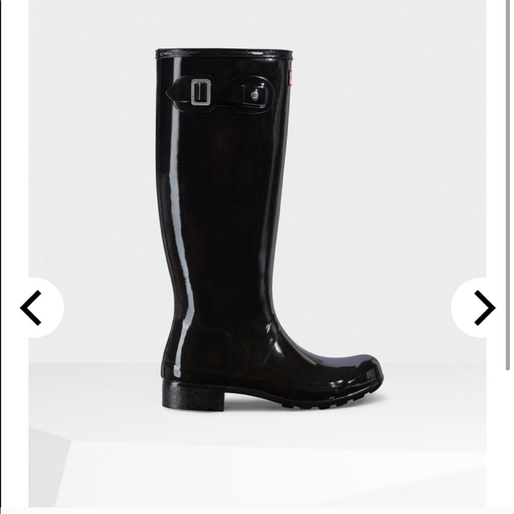 black tall women’s hunter boots